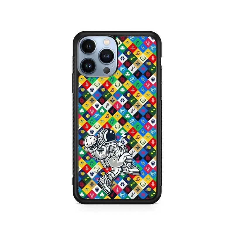 Astronauts Basketball Team Logo iPhone 14 Pro Max Case