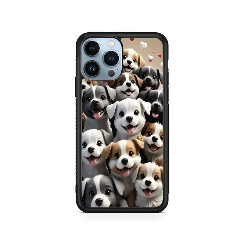 A Group of Cute Puppies Dog iPhone 15 Pro Max Case