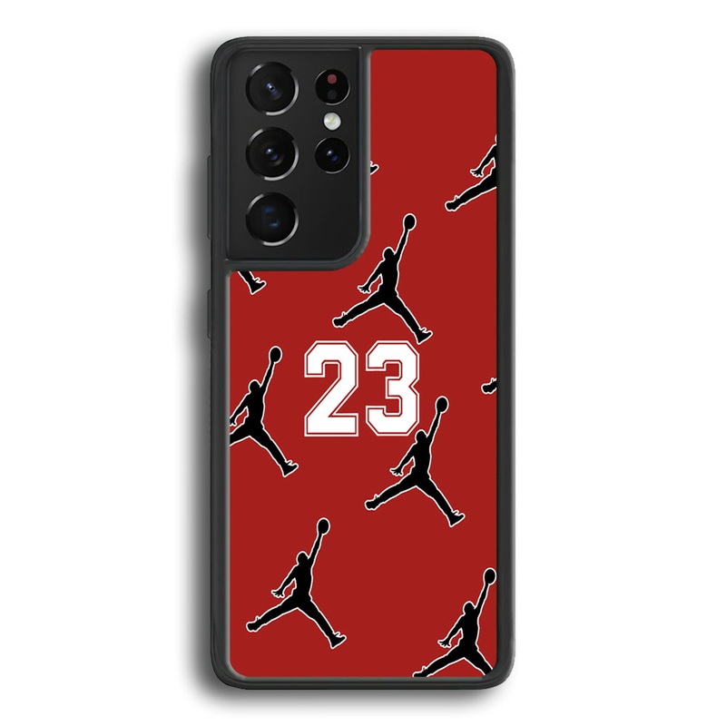 Air Jordan Red Scarlet Samsung Galaxy S21 Ultra Case
