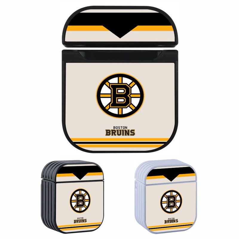 Boston Bruins NHL Command for Victory Hard Plastic Case Cover For Apple Airpods