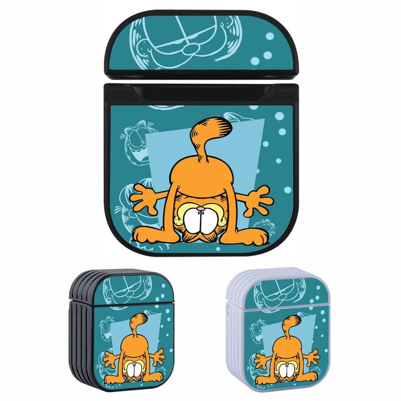 Garfield Confused By The Whole Situation Hard Plastic Case Cover For Apple Airpods