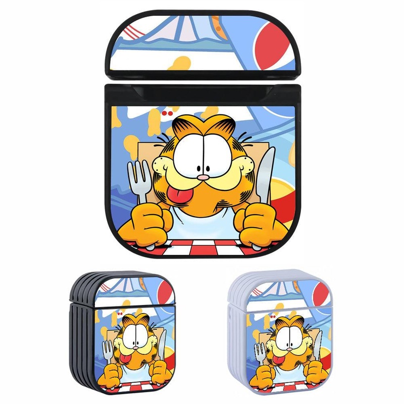 Garfield See Something Delicious Hard Plastic Case Cover For Apple Airpods