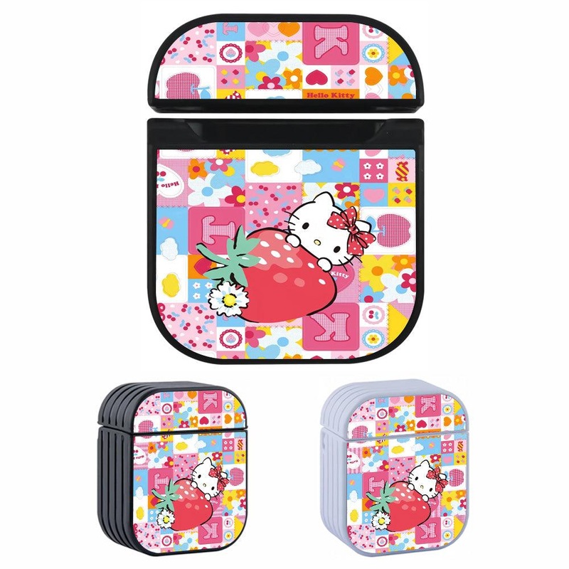 Hello Kitty Bloom Like a Flower in a Garden Hard Plastic Case Cover For Apple Airpods
