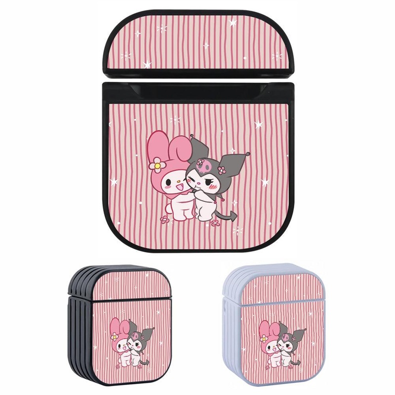 Kuromi Feel The Hug Hard Plastic Case Cover For Apple Airpods