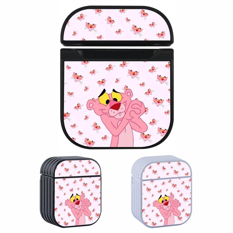 Pink Panther Satisfied with The Results Hard Plastic Case Cover For Apple Airpods