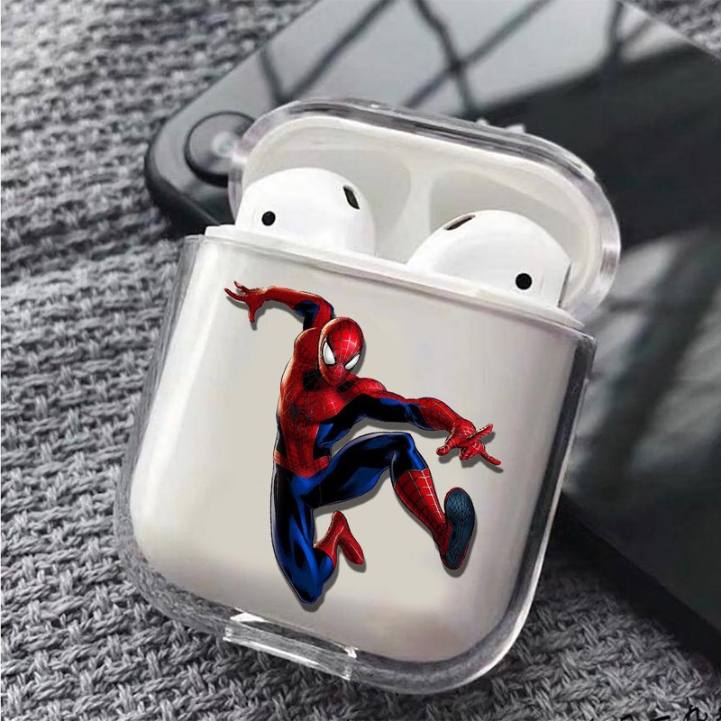 Spiderman Jump Style Protective Clear Case Cover For Apple Airpods