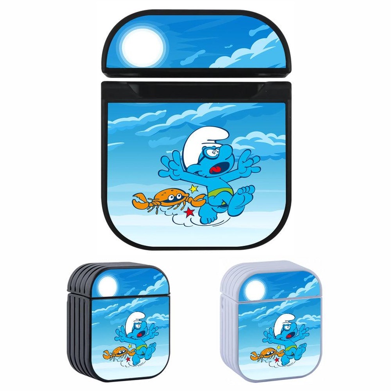 The Smurfs Grabbed and Ran Hard Plastic Case Cover For Apple Airpods