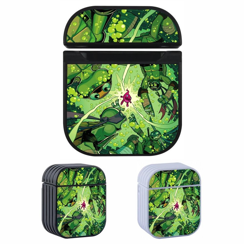 TMNT Dive into The Aquatic Dimension Hard Plastic Case Cover For Apple Airpods