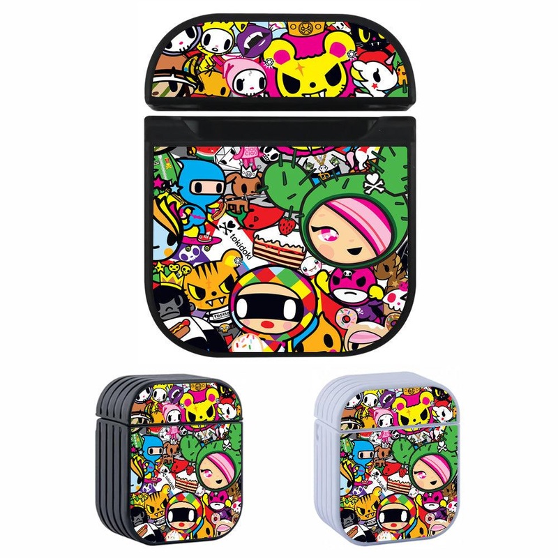 Tokidoki Sticker of All Characters Hard Plastic Case Cover For Apple Airpods