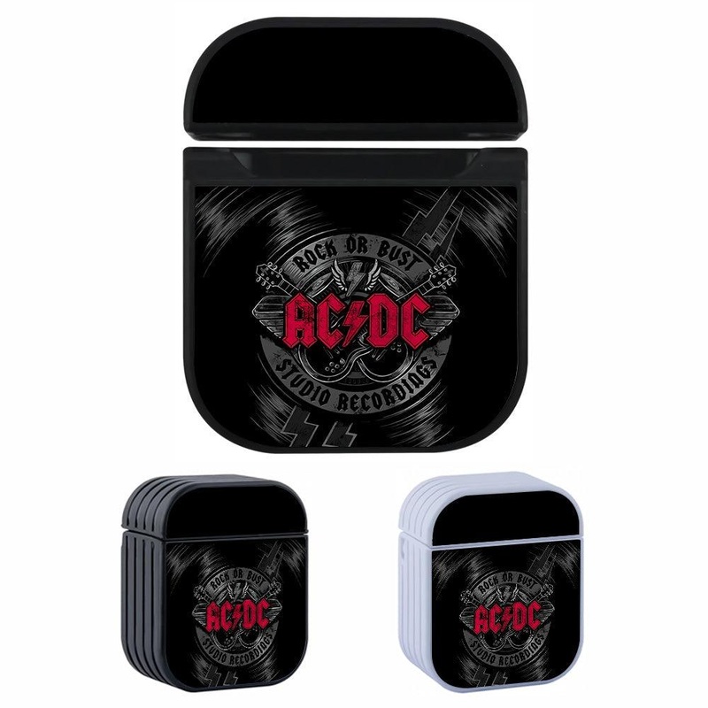 ACDC Record The Song Hard Plastic Case Cover For Apple Airpods
