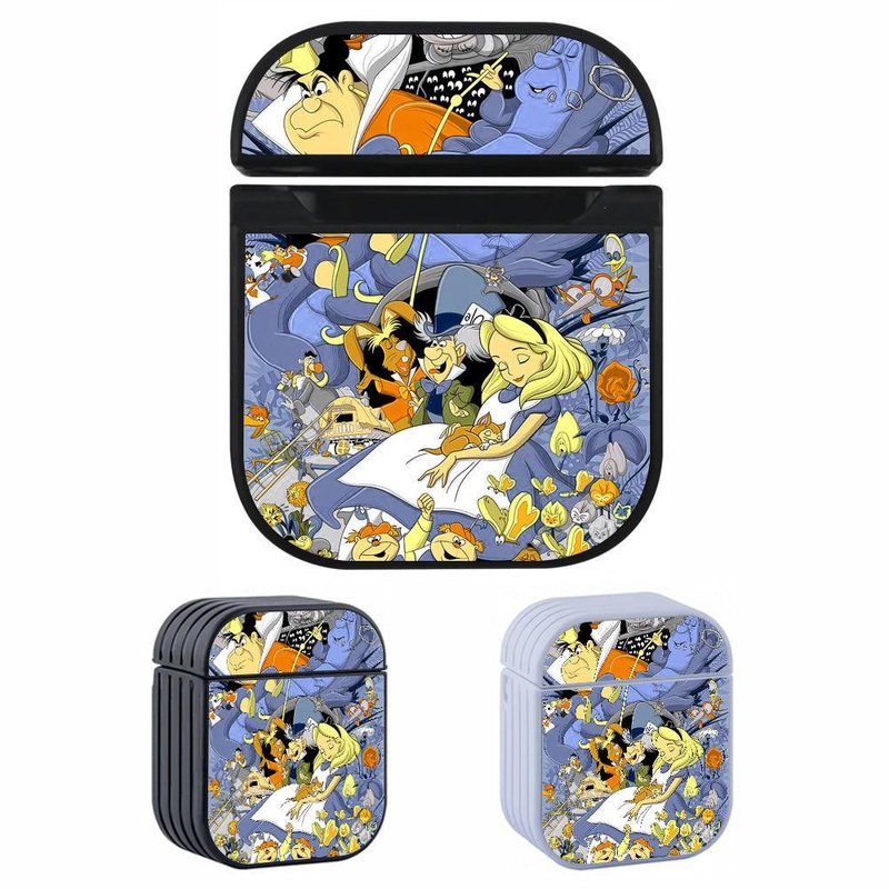 Alice in Wonderland Noise in My Sleep Hard Plastic Case Cover For Apple Airpods