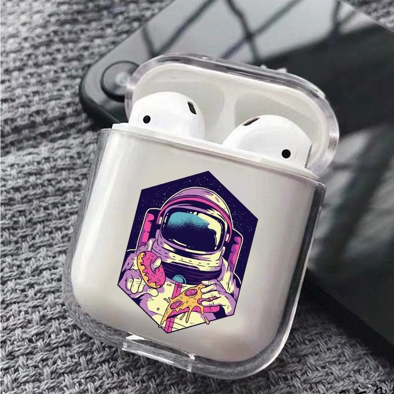Astronauts Food Reviewer Protective Clear Case Cover For Apple Airpods