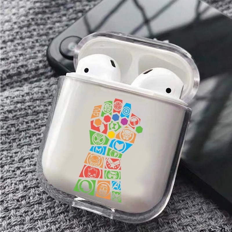 Avenger End Glove Protective Clear Case Cover For Apple Airpods