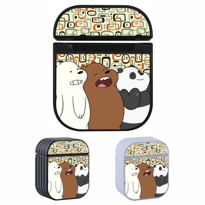 Bare Bears Make The Laugh Hard Plastic Case Cover For Apple Airpods