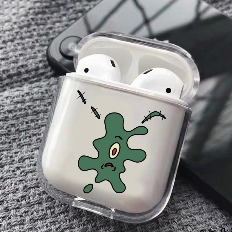 Flat Plankton Protective Clear Case Cover For Apple Airpods