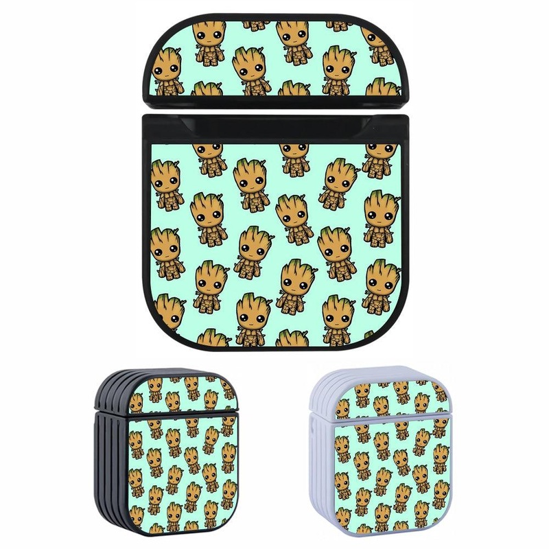 Groot Chibi Pattern Collection Hard Plastic Case Cover For Apple Airpods