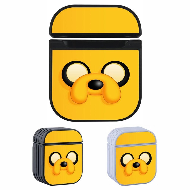 Jake the Dog Face Adventure Time Hard Plastic Case Cover For Apple Airpods