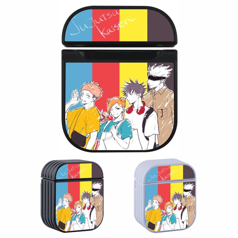 Jujutsu Kaisen Casual Outfit Hard Plastic Case Cover For Apple Airpods