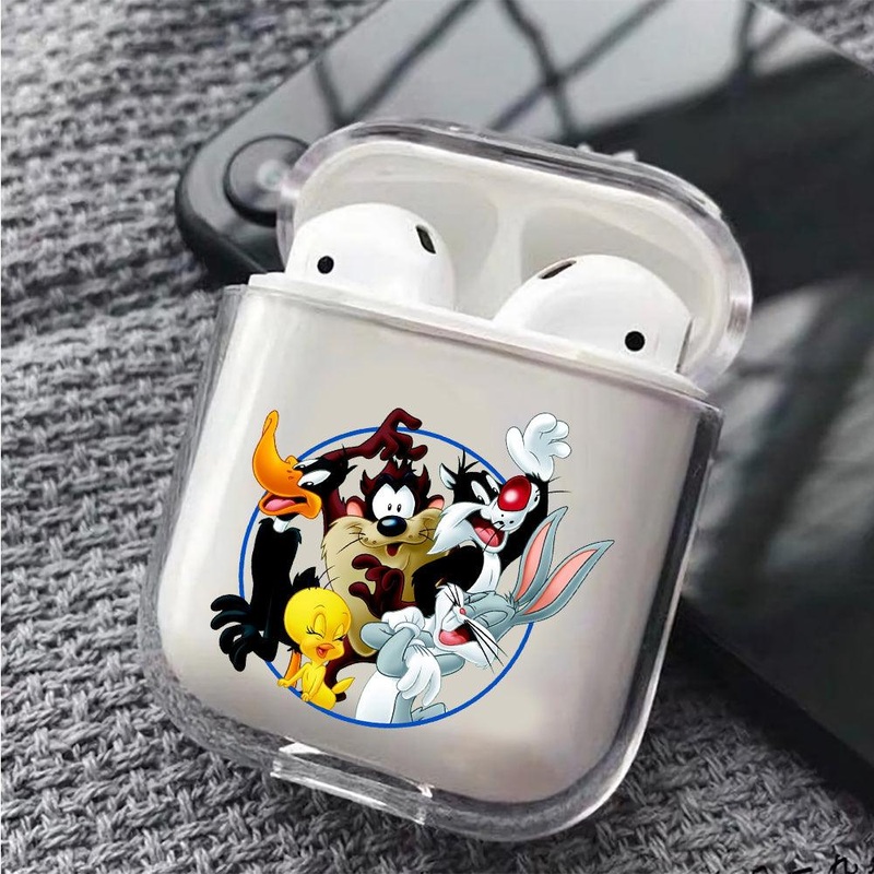 Looney Tunes Gang Protective Clear Case Cover For Apple Airpods