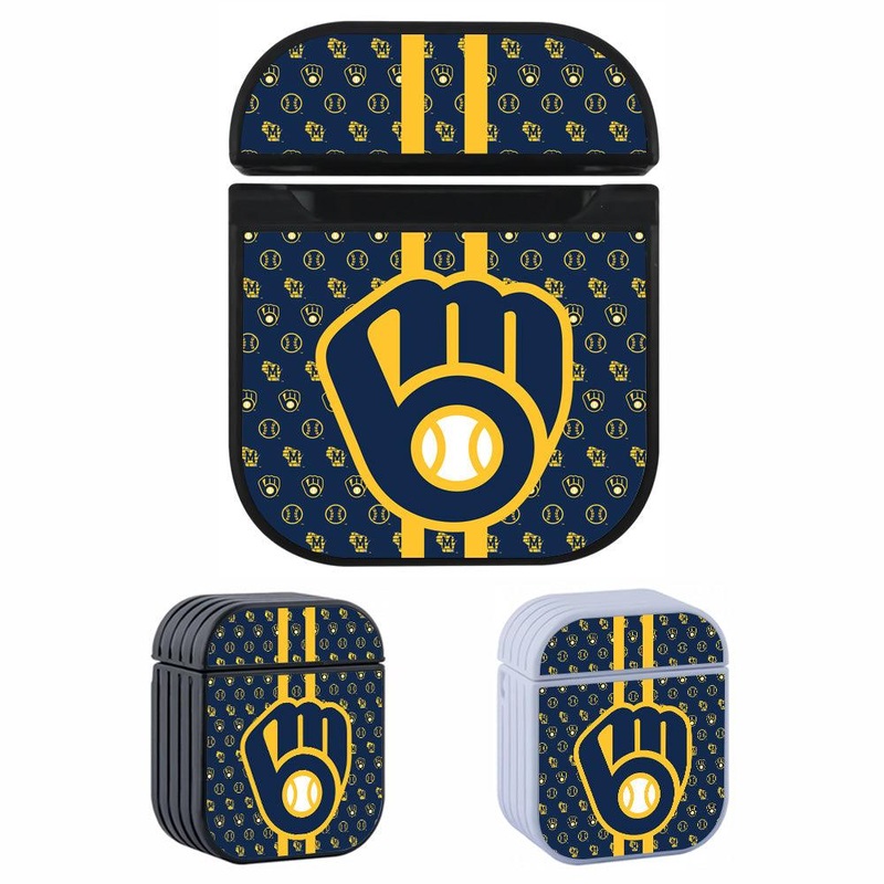 Milwaukee Brewers Firm Grip Hard Plastic Case Cover For Apple Airpods