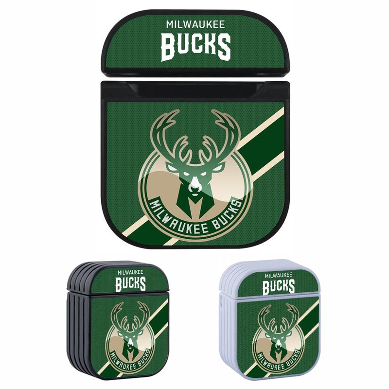 Milwaukee Bucks Green Shawl Hard Plastic Case Cover For Apple Airpods