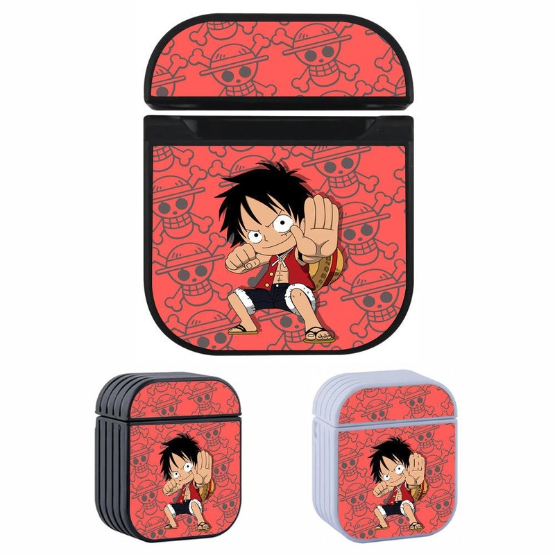 One Piece Chibi Luffy Pistol Punch Hard Plastic Case Cover For Apple Airpods