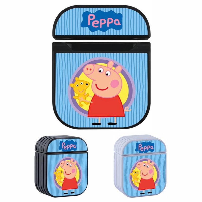 Peppa Pig Princess Doll Hard Plastic Case Cover For Apple Airpods