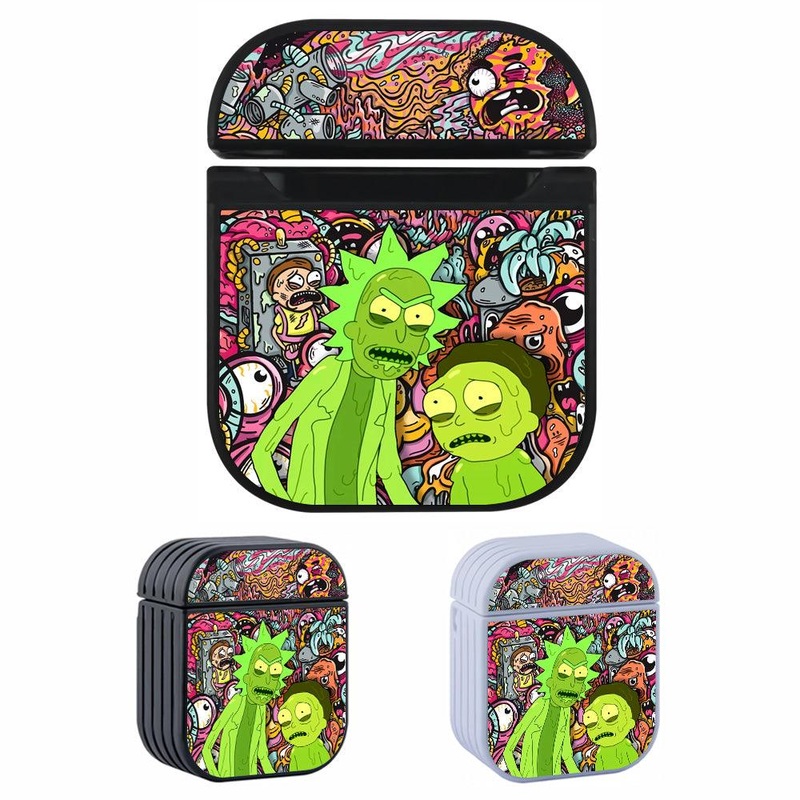 Rick and Morty The Melting World Hard Plastic Case Cover For Apple Airpods
