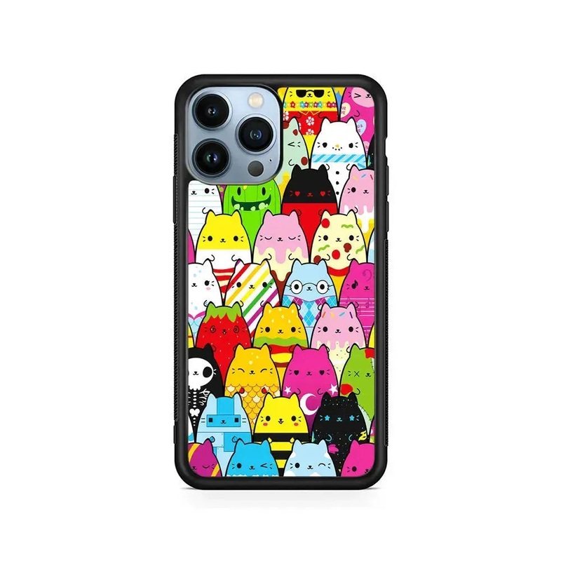 Various Cats Cartoon iPhone 15 Pro Case