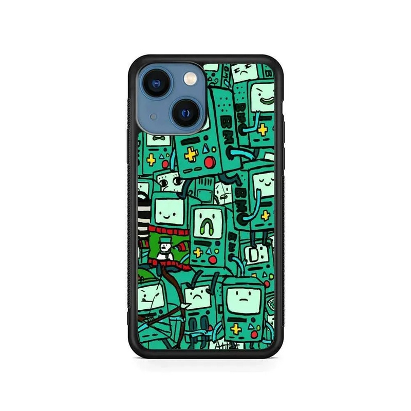 Adventure Time BMO Pattern iPhone 13 Case