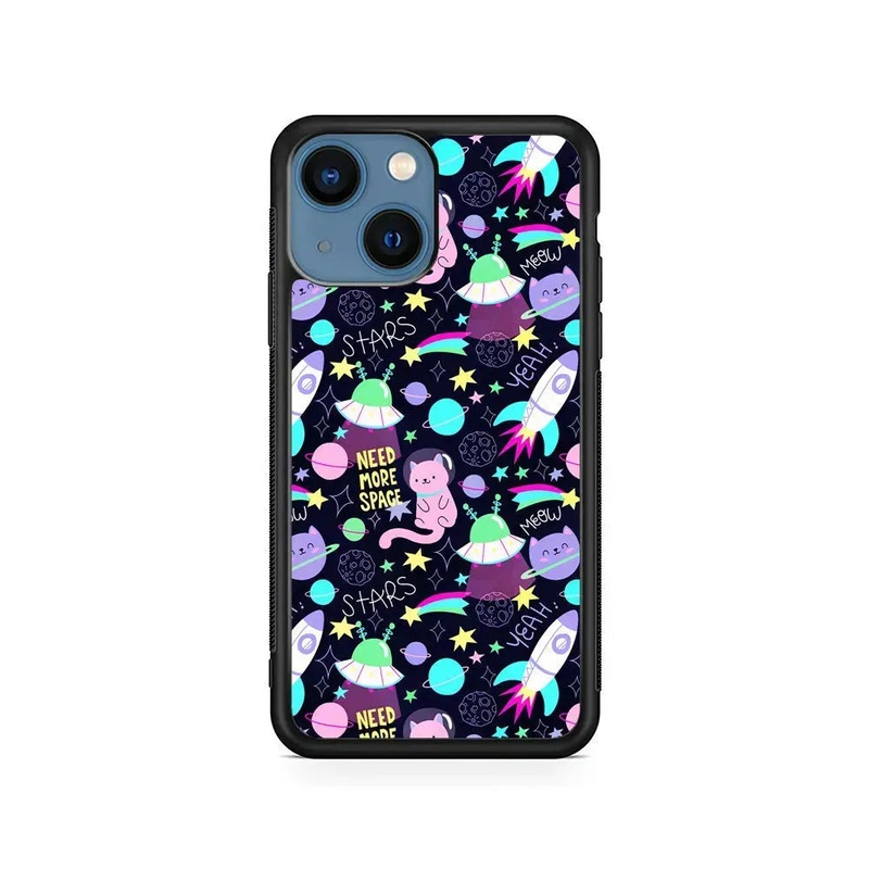 Astronauts Rockets Cat iPhone 13 Case