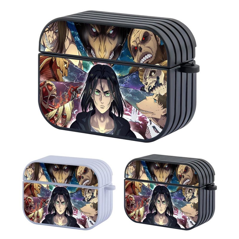 Attack on Titan All Titan Form Hard Plastic Case Cover For Apple Airpods Pro