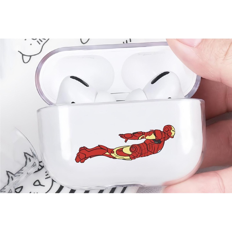 Iron Man Kite Mode Protective Clear Case Cover For Apple Airpod Pro