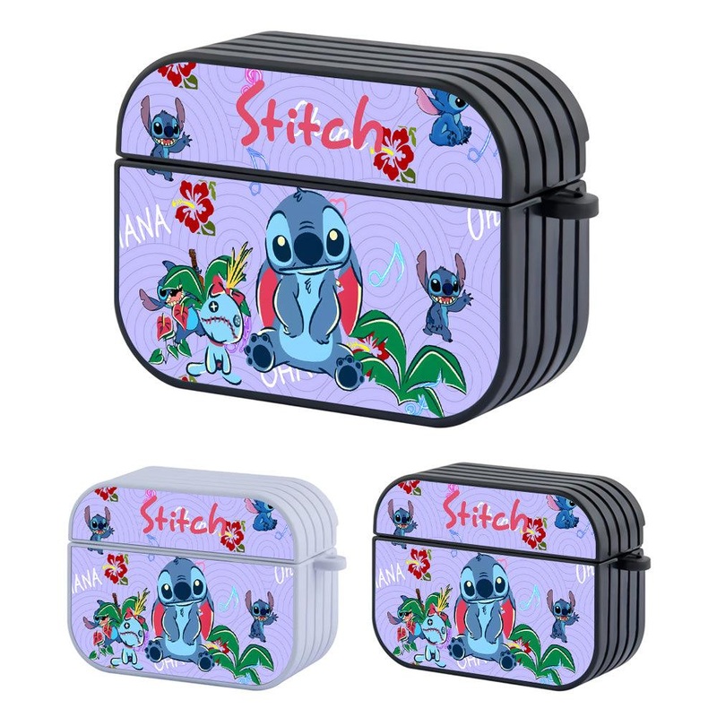 Stitch With the Straw Dolls Hard Plastic Case Cover For Apple Airpods Pro