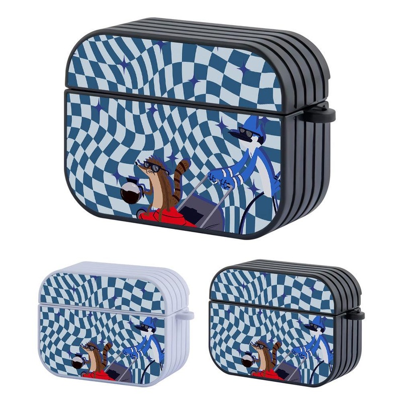 Regular Show Coffee makes Work Relax Hard Plastic Case Cover For Apple Airpods Pro