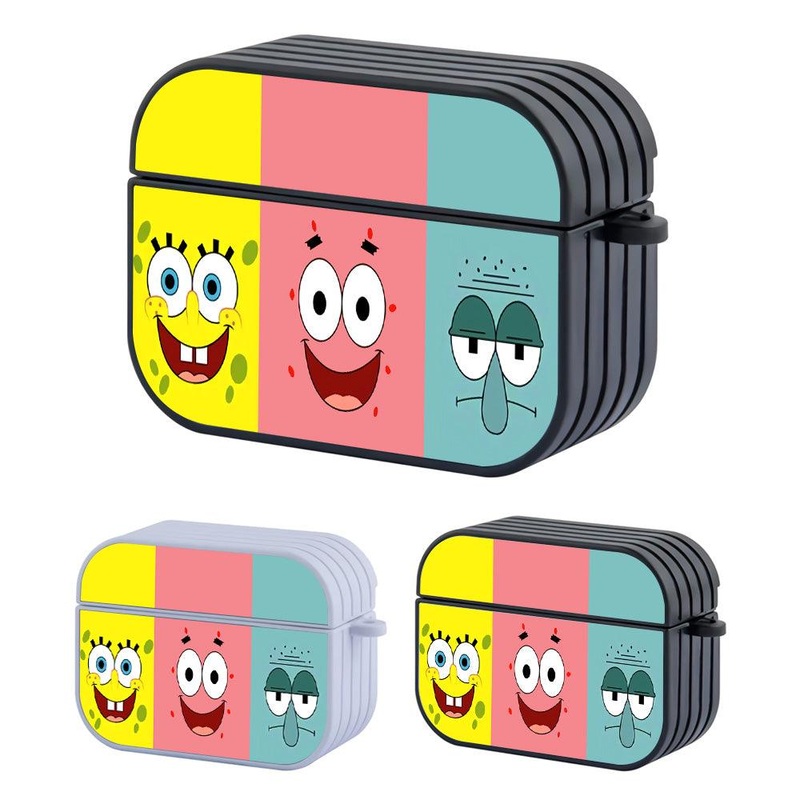 Spongebobs The Neighbour Smile Hard Plastic Case Cover For Apple Airpods Pro
