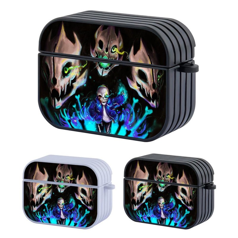 Undertale Sans Cool Art Hard Plastic Case Cover For Apple Airpods Pro