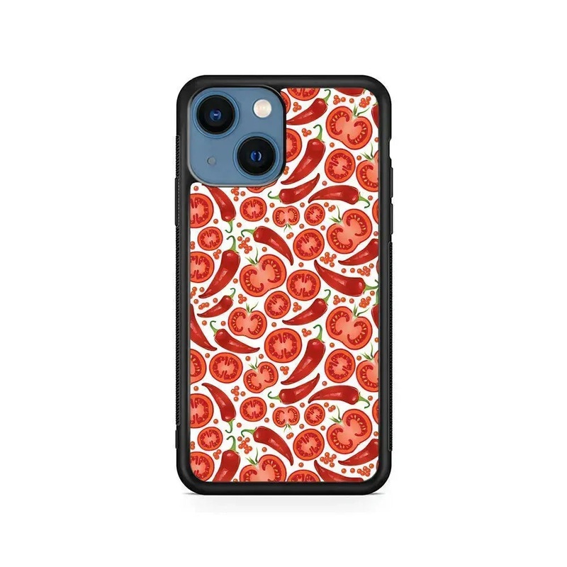 Tomatoes and Chili Peppers iPhone 13 Mini Case