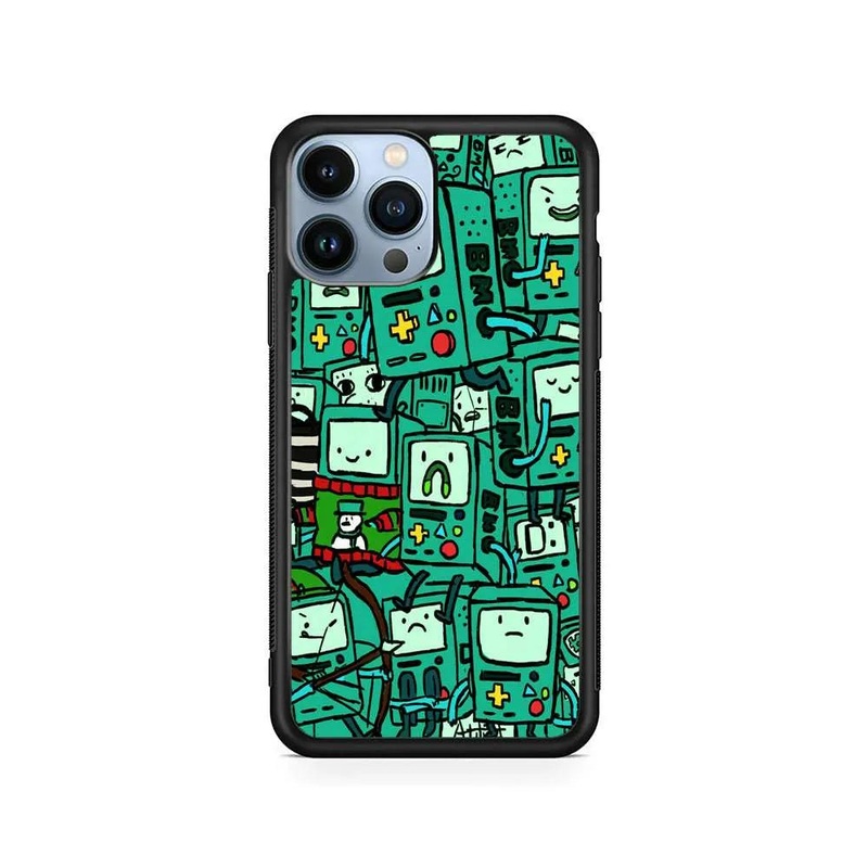 Adventure Time BMO Pattern iPhone 13 Pro Case