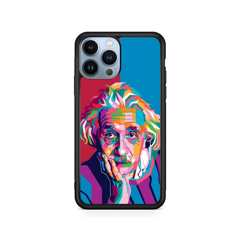Albert Einstein Pop Art Illustration iPhone 13 Pro Case