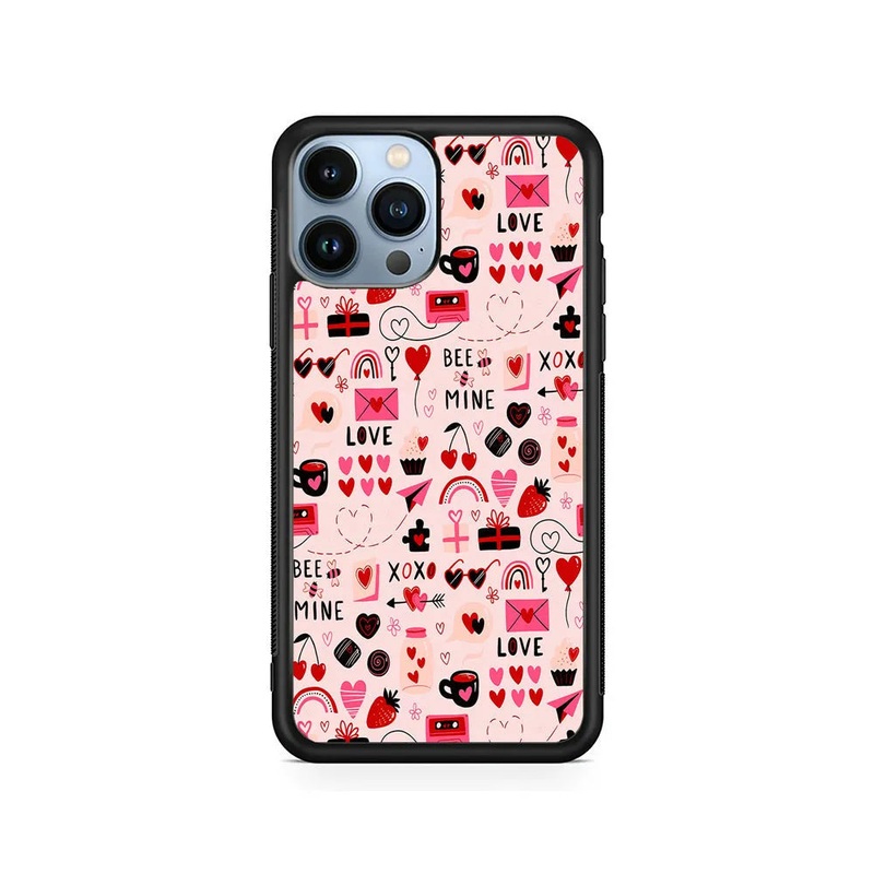 Valentines Day Love Pattern iPhone 13 Pro Max Case