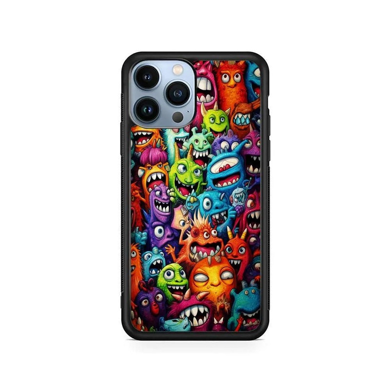 A Lot of Monsters Doodle iPhone 13 Pro Max Case