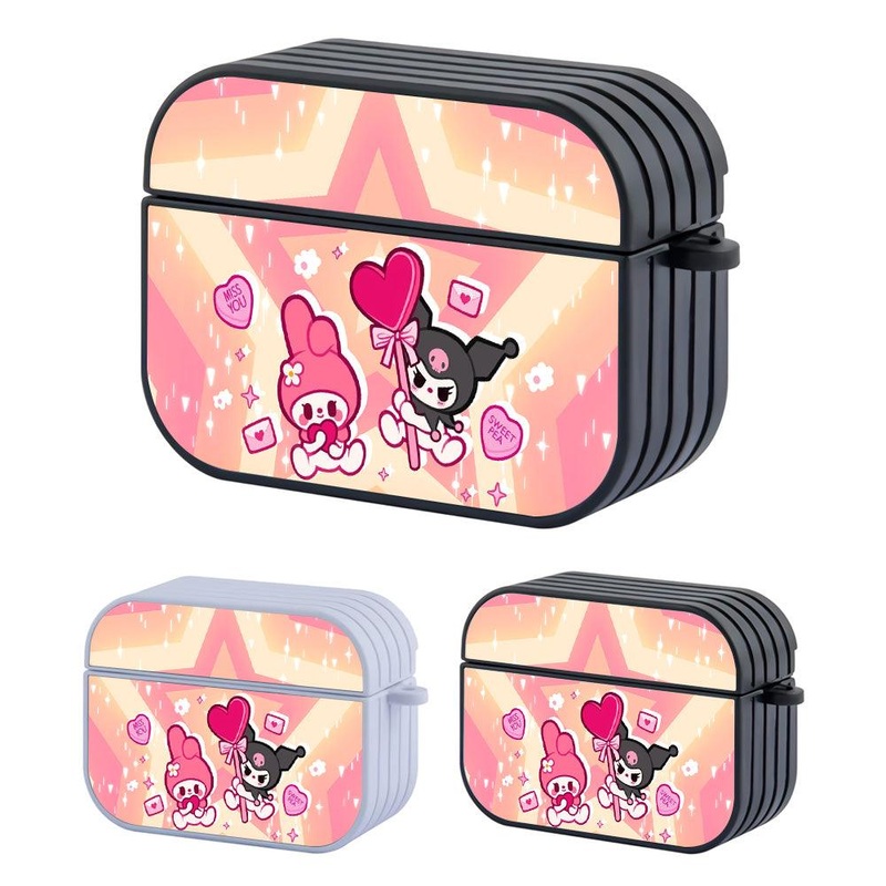 Kuromi Sweet Pea Hard Plastic Case Cover For Apple Airpods Pro