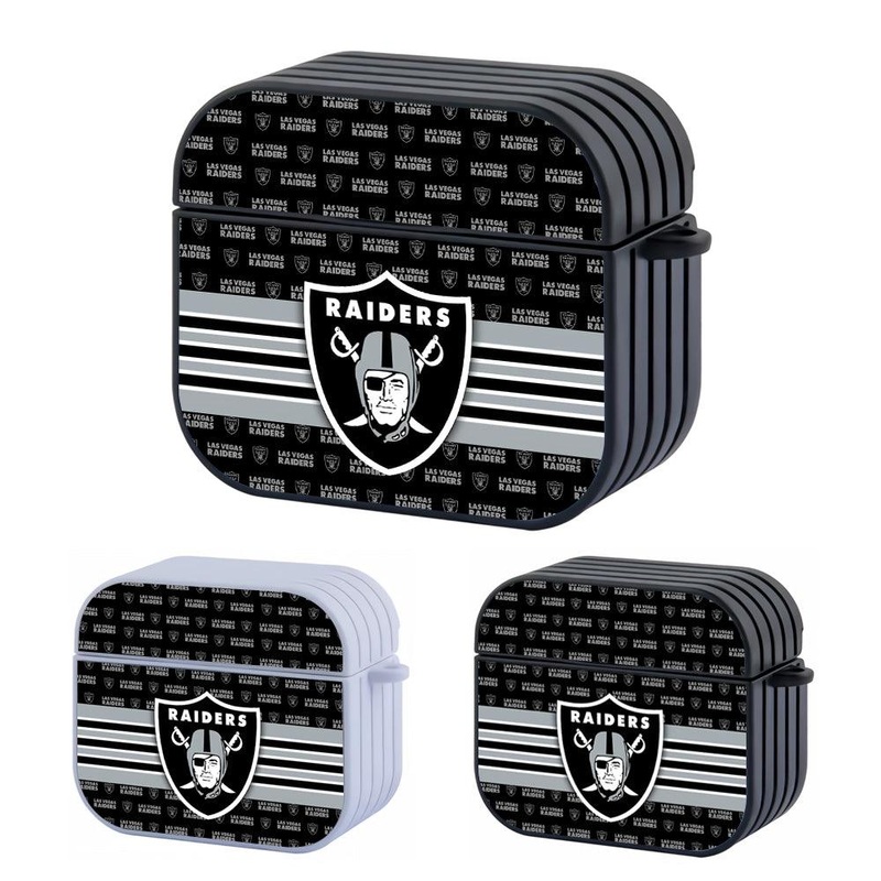 Las Vegas Raiders NFL Banner in Hand Hard Plastic Case Cover For Apple Airpods 3