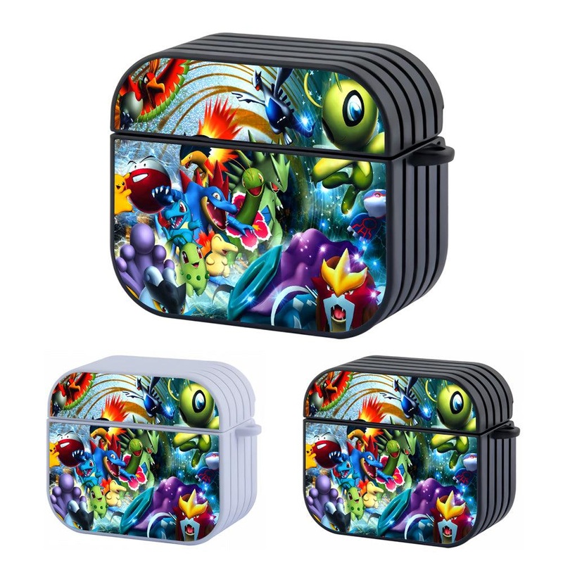 Pokemon Act and Fight Together Hard Plastic Case Cover For Apple Airpods 3