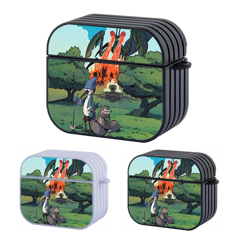 Regular Show Avoid Enemy Attacks Hard Plastic Case Cover For Apple Airpods 3