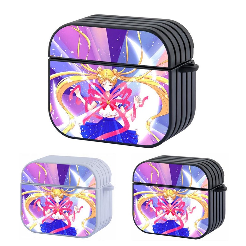 Sailor Moon Power in a Magic Hard Plastic Case Cover For Apple Airpods 3