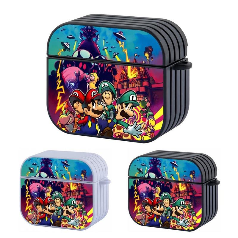 Super Mario Troublesome Mushroom Hard Plastic Case Cover For Apple Airpods 3