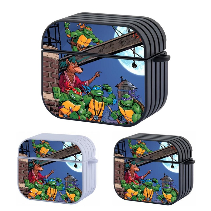 TMNT with Sensei Move Together Hard Plastic Case Cover For Apple Airpods 3