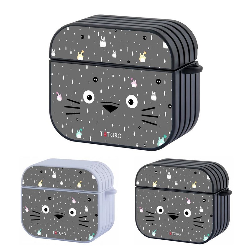 Totoro Face in Front of You Hard Plastic Case Cover For Apple Airpods 3